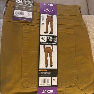 Colorado Clothing Canvas Work Pants - Brown